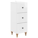 vidaXL Armoire à tiroirs Blanc brillant 33 x 34 5 x 90 cm