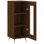 vidaXL Buffet Chêne marron 34 5x34x90 cm Bois d'ingénierie