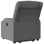vidaXL Fauteuil inclinable Gris foncé Tissu