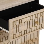 vidaXL Table de chevet 50x33x60 cm bois de manguier massif