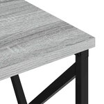 vidaXL Table de nuit avec station de chargement Sonoma gris