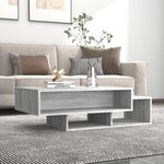 Vidaxl table basse sonoma gris 105x55x32 cm bois d'ingénierie