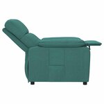 vidaXL Fauteuil inclinable Vert foncé Tissu