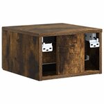 vidaXL Cabinet de chevet mural Chêne fumé 33 x 34 5 x 20 cm