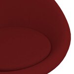 vidaXL Chaises à manger lot de 4 Rouge bordeaux Velours