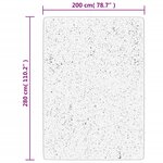 vidaXL Tapis ISTAN à poils longs aspect brillant crème 200x280 cm