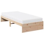 vidaXL Lit de jour avec matelas 80x200 cm bois de pin massif