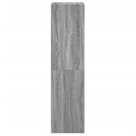 vidaXL Buffet avec portes en verre sonoma gris 35x37x142 cm