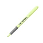 Surligneur highlighter grip caoutchouc pointe moyenne biseautee vert pastel x 12 bic