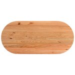 vidaXL Table à manger 220x100x74 cm bois de chêne massif ovale