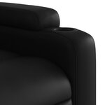 vidaXL Fauteuil de massage inclinable noir similicuir