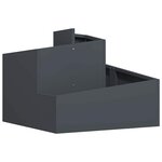 vidaXL Cache-pot de jardin Anthracite 60 x 60 x 50 cm