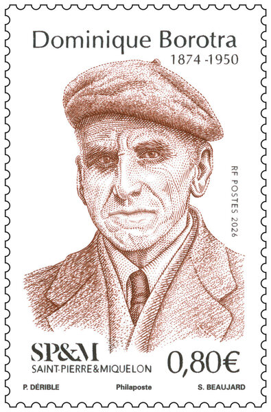 Timbre Saint Pierre et Miquelon - Dominique Borotra
