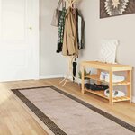 vidaXL Coureur de Tapis MARSA Noir 100 x 450 cm Polyester et PVC