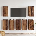 vidaXL Ensemble meuble TV 7 Pièces Bois ancien 30.5 x 30 x 60 cm