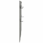 vidaXL Porte-manteau mural Montage mural Gris béton 96 x 1 5 x 90 cm