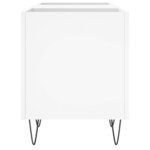 vidaXL Armoire à disques blanc 121x38x48 cm bois d'ingénierie