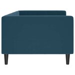 vidaXL Lit de repos sans matelas bleu 90x200 cm velours