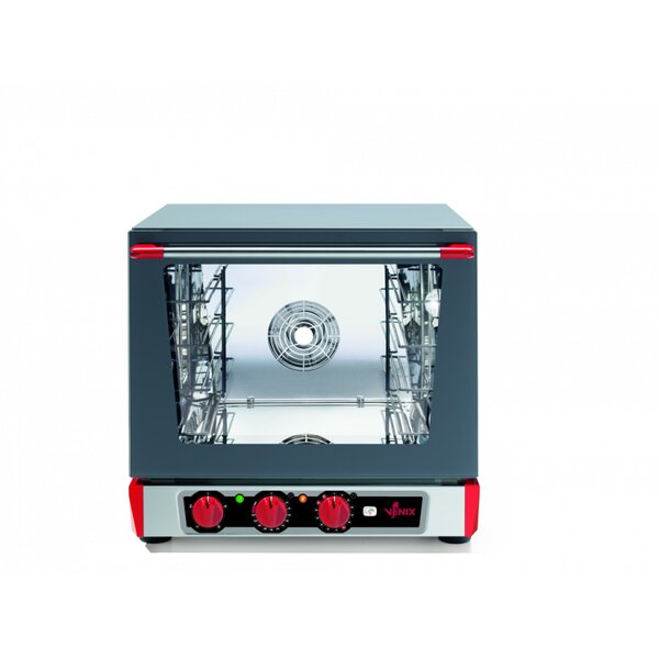 Four à convection professionnel multifonction electrique - 4 niveaux 450 x 340 - venix -  - acier inoxydable 560x590x580mm