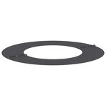 vidaXL adapté pour anneaux d'arbre plats 5 Pièces Noir Ø40 / 70 cm Acier