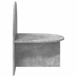 vidaXL Table de chevet 2 Pièces Gris béton 48 x 49 x 65 cm
