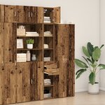 meuble de rangement vidaXL bois ancien 30x42 5x225 cm bois reconstitué