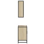 vidaXL Ensemble de meubles de salle de bain 2 Pièces chêne sonoma