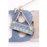 Plaque a suspendre 'BEACH' - 47 cm