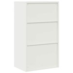vidaXL Armoire de rangement Blanc 60 x 40 x 105 cm Acier