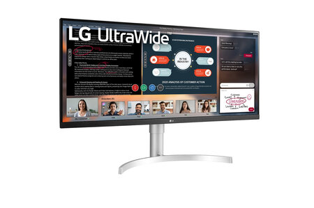 Lg 34wn650-w led display 86 4 cm (34") 2560 x 1080 pixels full hd ultra large blanc