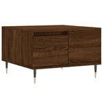 vidaXL Table basse chêne marron 55x55x36 5 cm bois d'ingénierie