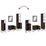 vidaXL Ensemble d'armoires de salle de bain 4 Pièces chêne marron