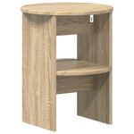 vidaXL Meuble d'appoint 2 Pièces Chêne Sonoma Ø40 x 50 cm