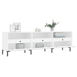 vidaXL Meuble TV blanc 150x30x44 5 cm bois d'ingénierie