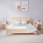 vidaXL Tables de chevet 2 Pièces 79 5x38x65 5 cm Bois de pin massif