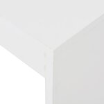 vidaXL Table de bar avec étagère Blanc 110x50x103 cm