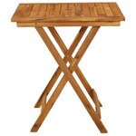 vidaXL Ensemble à manger de jardin pliable 3 Pièces Bois d'acacia solide