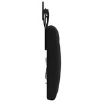 vidaXL Tête de lit suspendue Avec lumière LED Noir Velours