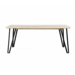 Table de séjour 6/8 personnes - Pin massif - L 180 x P 90 x H 75 cm - MATIX