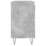 vidaXL Armoire salle de bain gris béton 80x33x60cm bois d'ingénierie