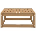 vidaXL Repose-pied de jardin 70x70x30cm marron miel bois de pin solide