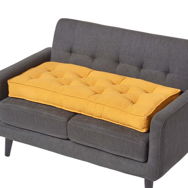 Coussin rehausseur pour canapé en coton  Jaune moutarde - HOMESCAPES