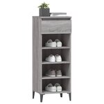vidaXL Étagère à chaussures Sonoma gris 40x36x105 cm Bois ingénierie