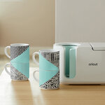 Cricut 4 Mugs Empilables Ceramique Blanc 300 ml