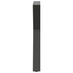vidaXL Pieds de table à manger 2 pièces Anthracite 50 x (72-73 3) cm Acier