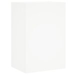 vidaXL Unités murales TV 6 Pièces blanc bois d'ingénierie