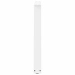 vidaXL Pieds de table à manger en forme de V  3 pièces  blanc  70 x (72-73 3) cm  acier