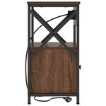 vidaXL Cabinet de chevet 2 Pièces Chêne marron 40 x 31 x 60 cm