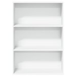 vidaXL Bibliothèque blanc 80x30x114 cm bois d'ingénierie