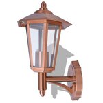 Vidaxl lampe murale extérieure acier inoxydable cuivre
